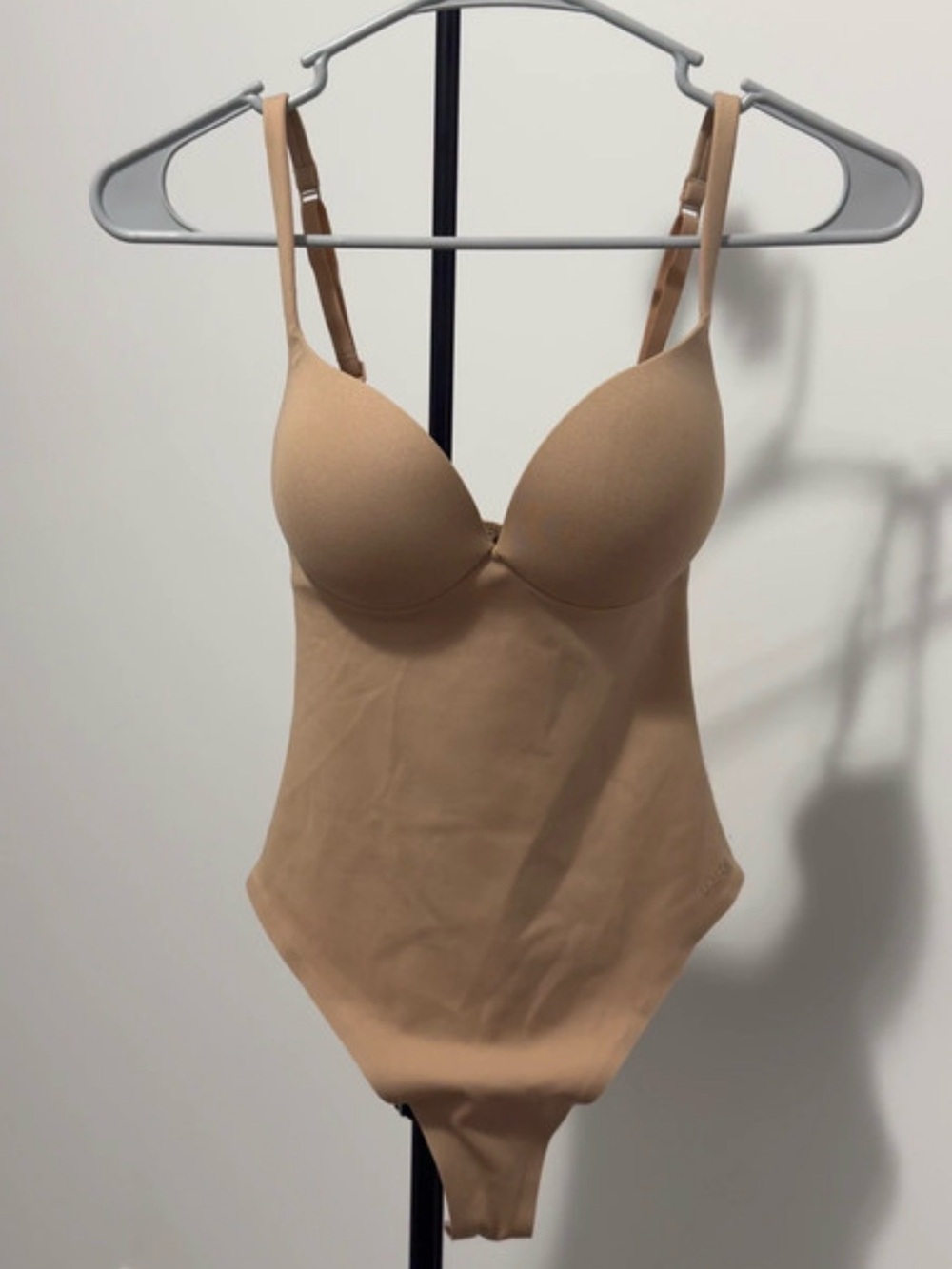 SKIMS Seamless Nude Shaping Bodysuit with Built-In Bra